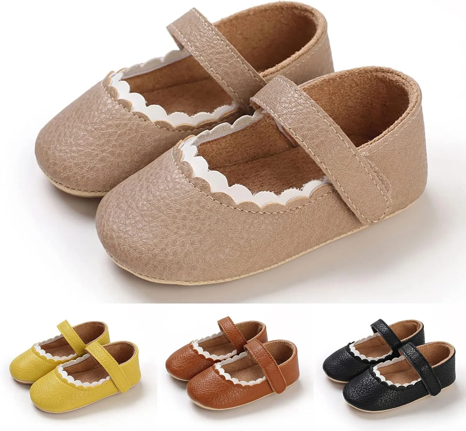 Spring and Autumn Children Baby Infant Shoes Boys and Girls Flat Bottom Non Slip Lightweight Girls Slip on Sneaker