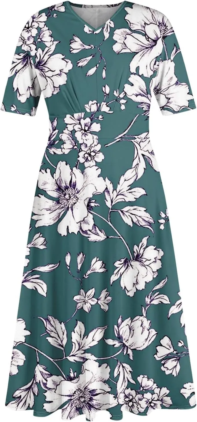 Spring Dresses for Women 2025 Flowy Womens Summer Dresses Cotton Boho Dress Maxi Dresses for