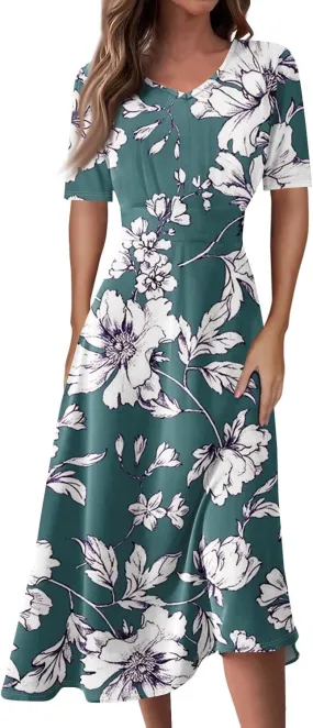 Spring Dresses for Women 2025 Flowy Womens Summer Dresses Cotton Boho Dress Maxi Dresses for