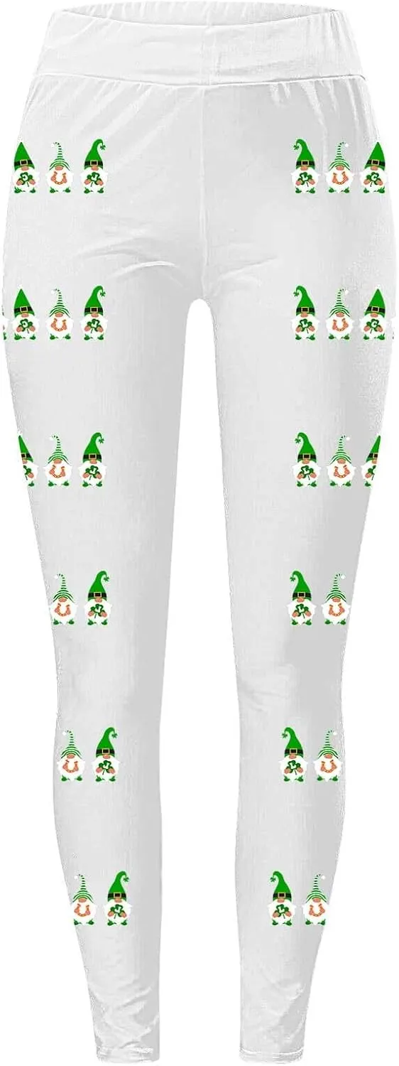 Spring Leggings for Women Womens Holiday Leggings with Pockets Yoga Pants Women Petite Green