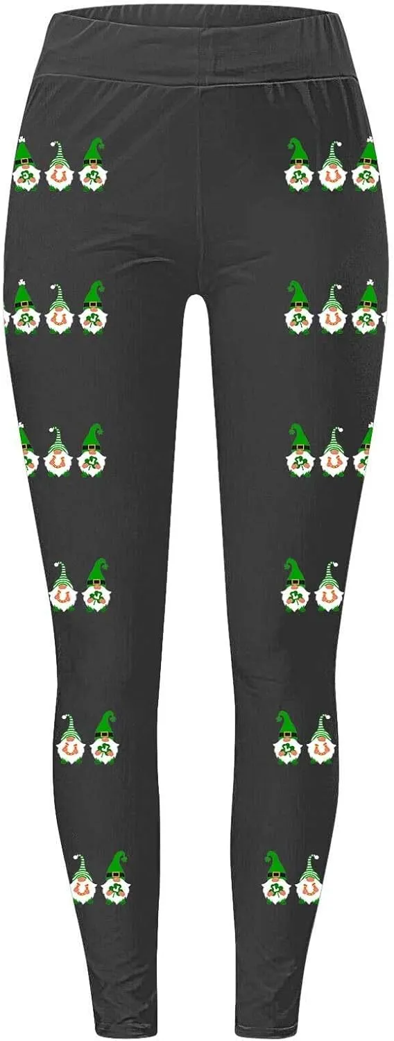 Spring Leggings for Women Womens Holiday Leggings with Pockets Yoga Pants Women Petite Green