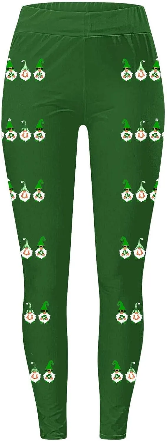 Spring Leggings for Women Womens Holiday Leggings with Pockets Yoga Pants Women Petite Green