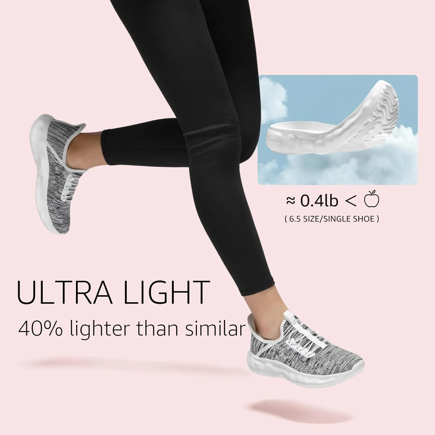 STQ Womens Maternity Shoes Slip-On Walking Sneakers