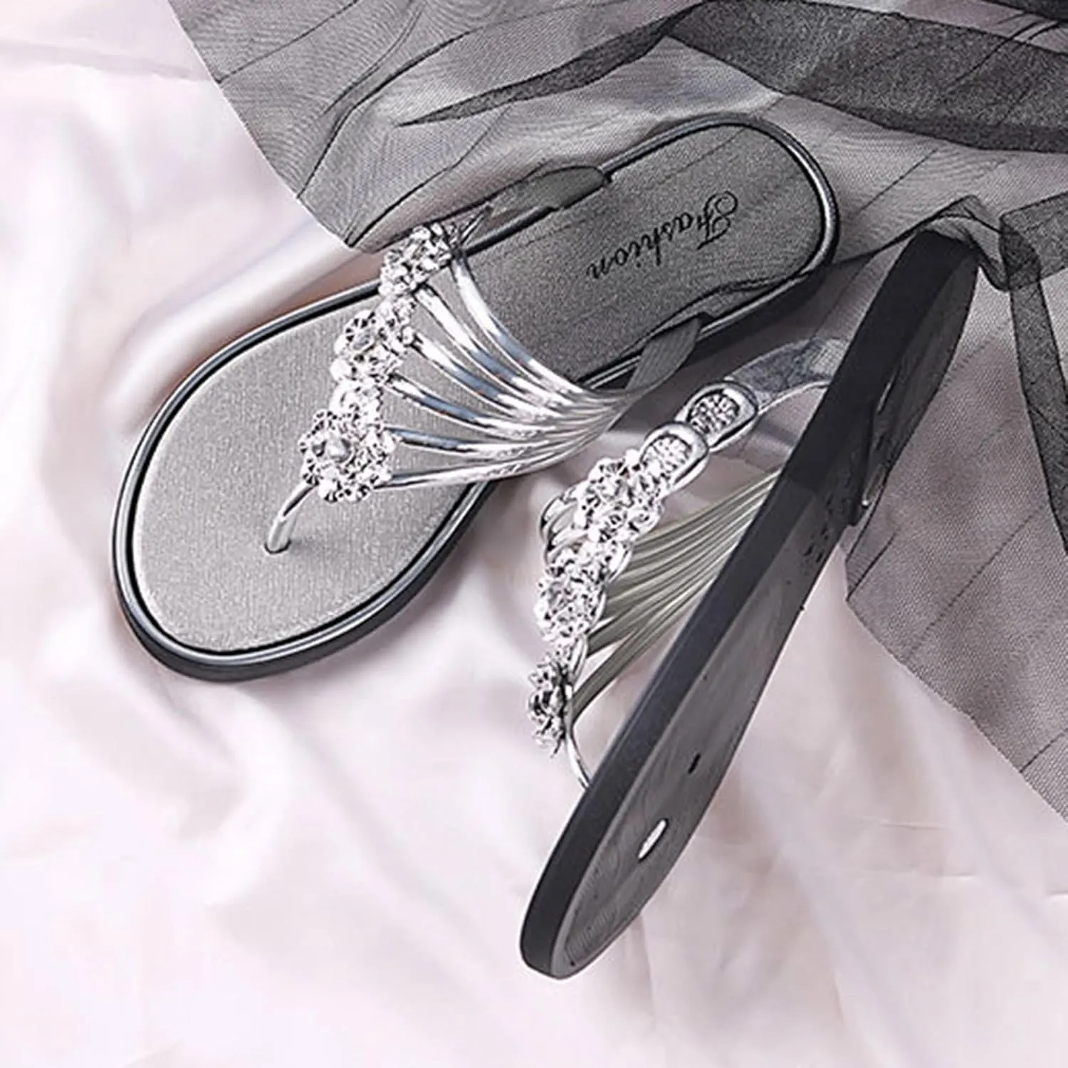Stylish Women's Slippers Everyday Comfort and Beach Relaxation with Toe Post Design and S Slippers for Women with Bow