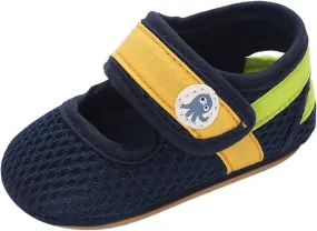 Summer Children Toddlers Boys and Girls Flat Floor Sports Mesh Breathable and Comfortable Hook Loop Boys Running Shoes