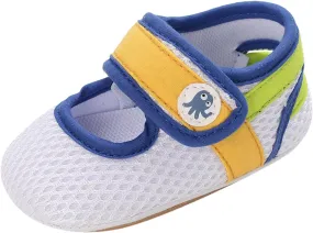 Summer Children Toddlers Boys and Girls Flat Floor Sports Mesh Breathable and Comfortable Hook Loop Boys Running Shoes