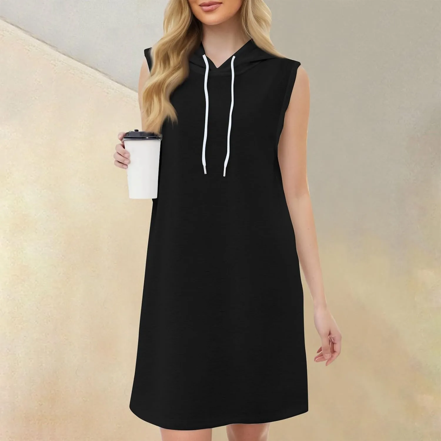 Summer Dresses for Women Casual Sleeveless Hooded Beach Vacation Clothes for Womens 2025