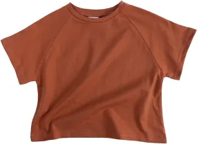 T-Shirts for Girls Boys Kids Short Sleeve Crew Neck Tops Clothes Fashion Solid Color Little Kids Top 9 Months 7 Years