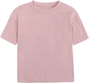 T-Shirts for Girls Crew Neck Short Sleeve T-Shirts Classic Summer Quick Dry Soft Drop Shoulder Tops