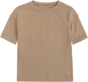 T-Shirts for Girls Crew Neck Short Sleeve T-Shirts Classic Summer Quick Dry Soft Drop Shoulder Tops
