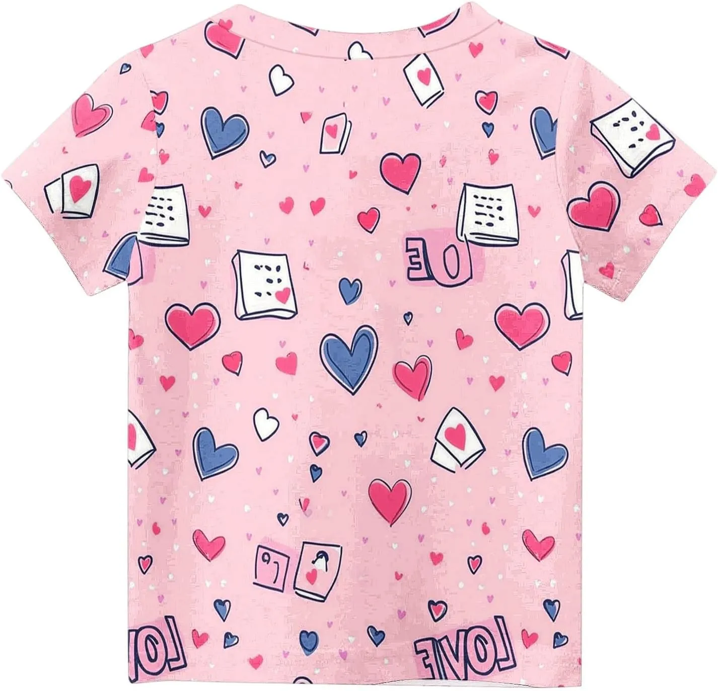 T Shirts for Kids Boys, Toddler Summer Short Sleeve Tops Cute Graphic Print Casual Shirts for Girls 18 Months-10 Years