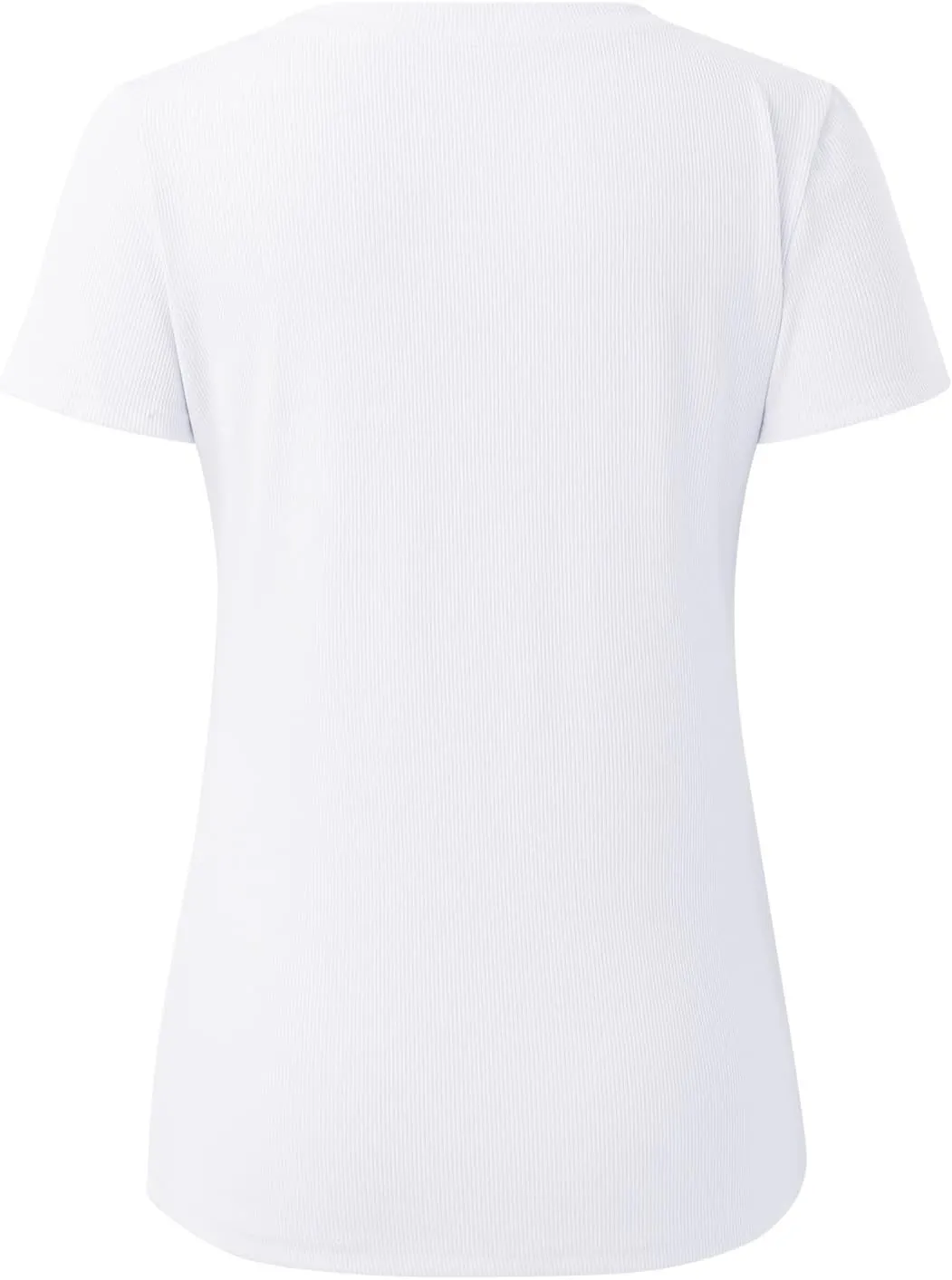 T Shirts for Women V Neck Slim Fit Crew Neck Slim Fit T Shirts 2025 Y2k Clothes Spring Summer Going Out Tops Short Sleeve