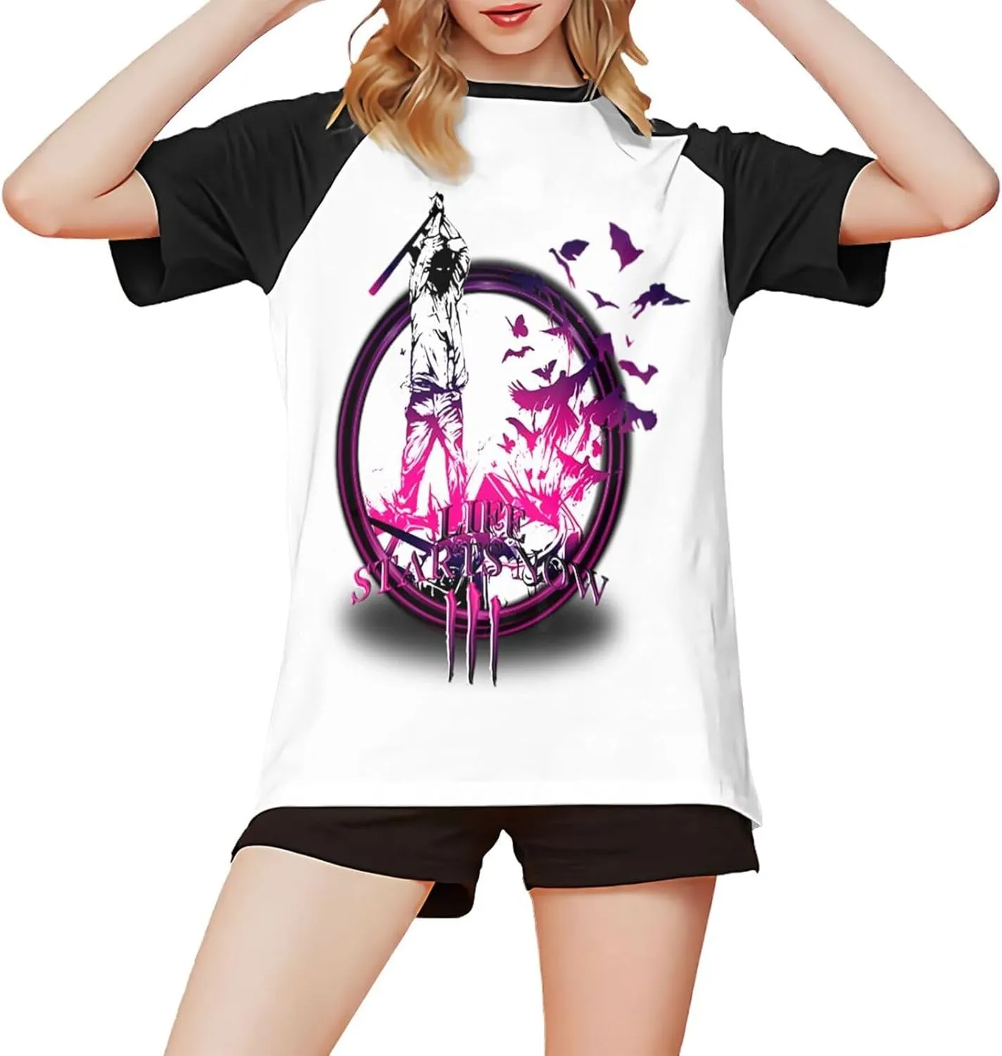 T-Shirts Womens Vintage Funny Graphic Tee Tshirt Casual Short Sleeve Tops