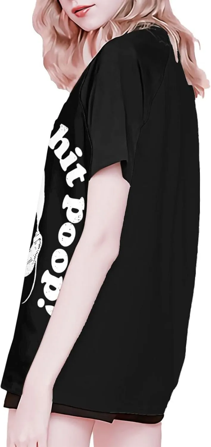 T-Shirts Womens Vintage Funny Graphic Tee Tshirt Casual Short Sleeve Tops