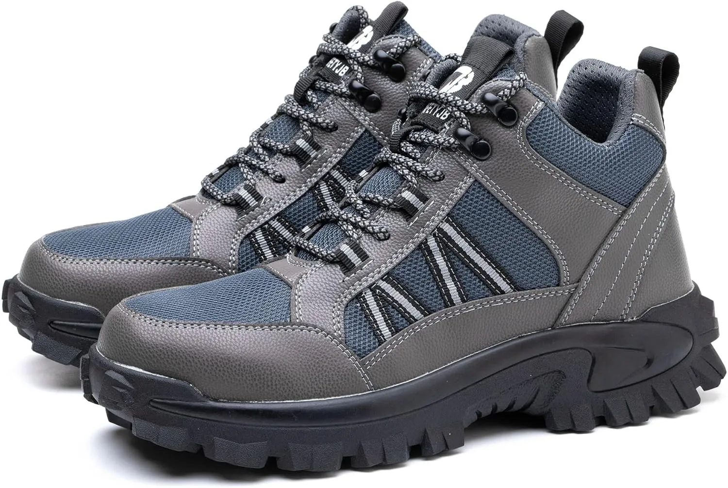 Tanleewa Mens Steel Toe Shoes Breathable Nonslip Work Sneakers Construction Industrial Safety Shoes Anti-Pierce Work Boots