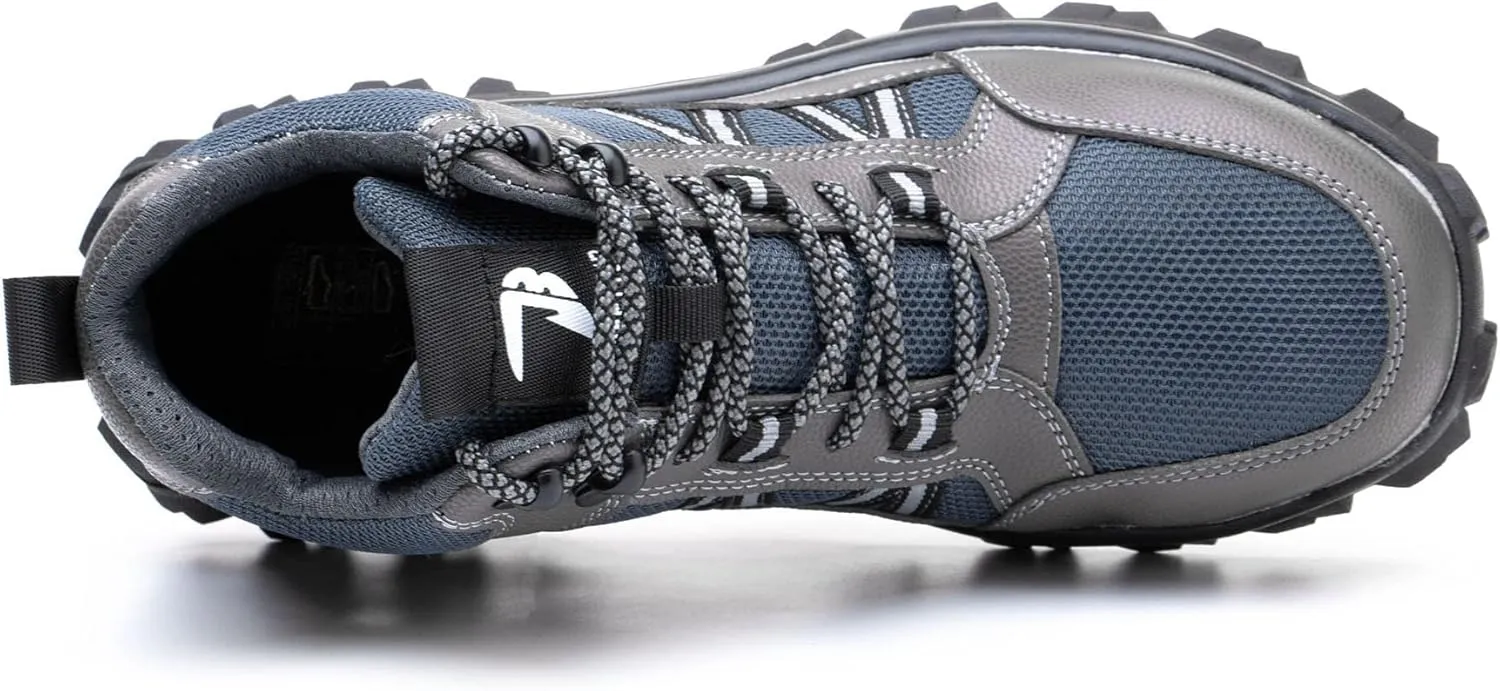 Tanleewa Mens Steel Toe Shoes Breathable Nonslip Work Sneakers Construction Industrial Safety Shoes Anti-Pierce Work Boots