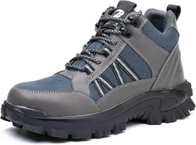 Tanleewa Mens Steel Toe Shoes Breathable Nonslip Work Sneakers Construction Industrial Safety Shoes Anti-Pierce Work Boots