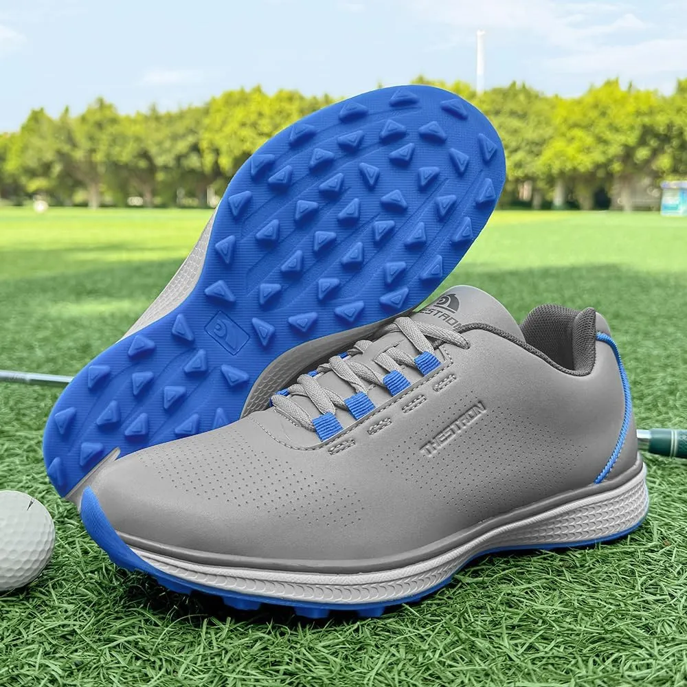 THESTRON Professional Men's Golf Shoes Lighweight Comfortable Spikeless Golf Sport Training Sneakers for Men