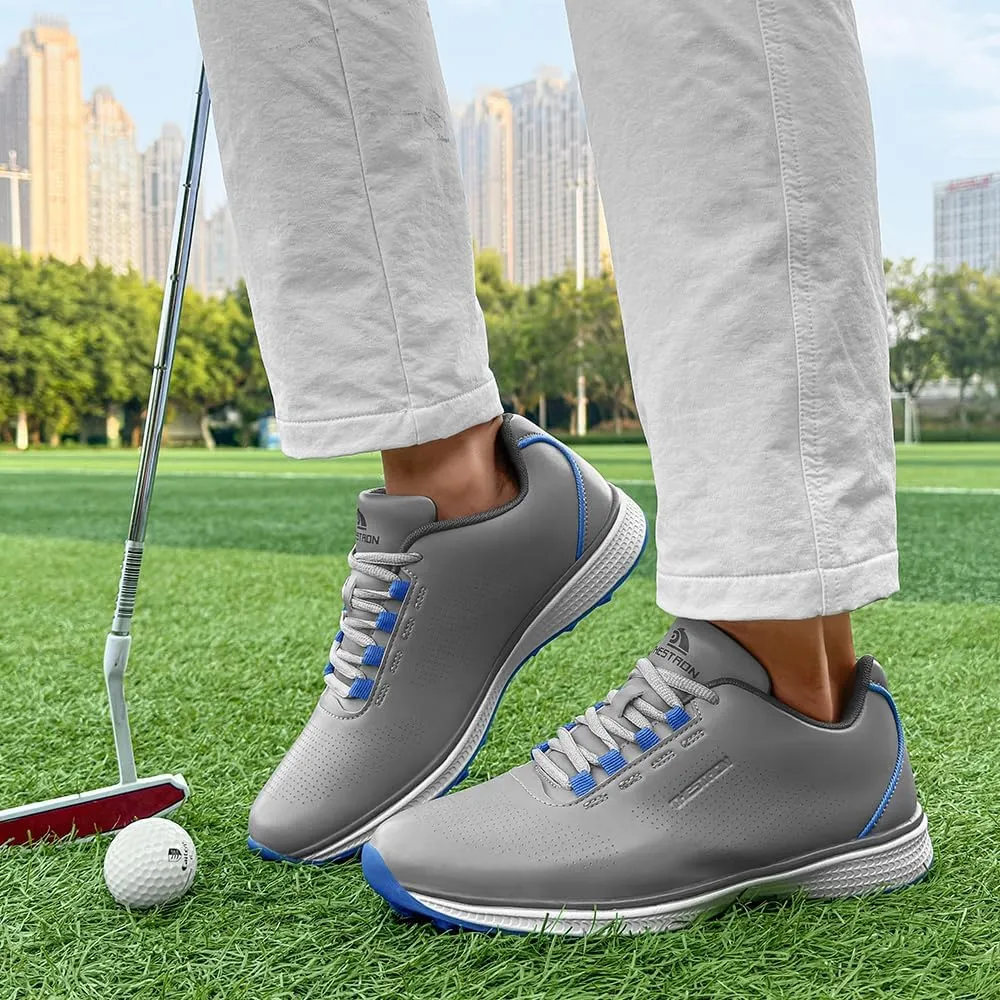 THESTRON Professional Men's Golf Shoes Lighweight Comfortable Spikeless Golf Sport Training Sneakers for Men