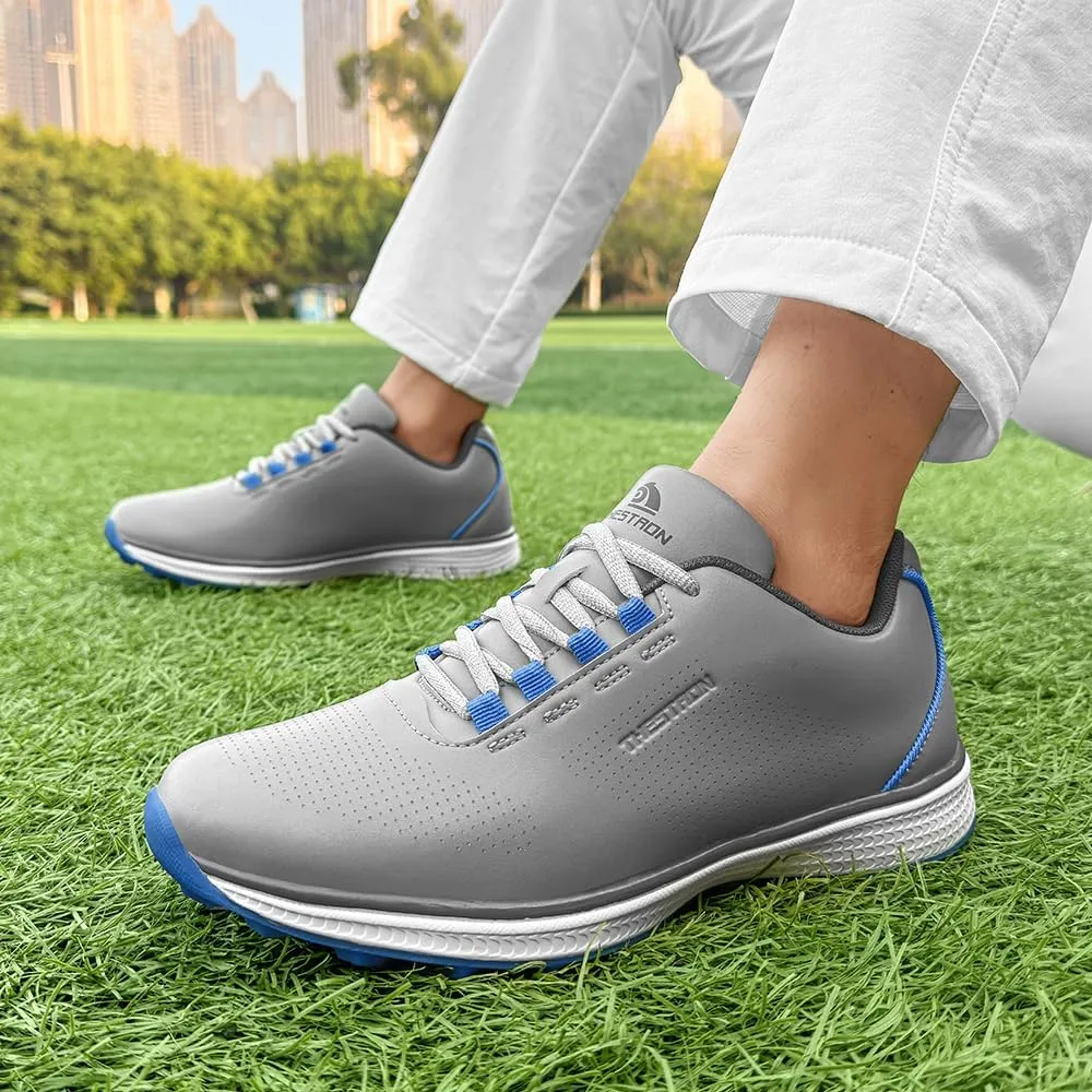 THESTRON Professional Men's Golf Shoes Lighweight Comfortable Spikeless Golf Sport Training Sneakers for Men