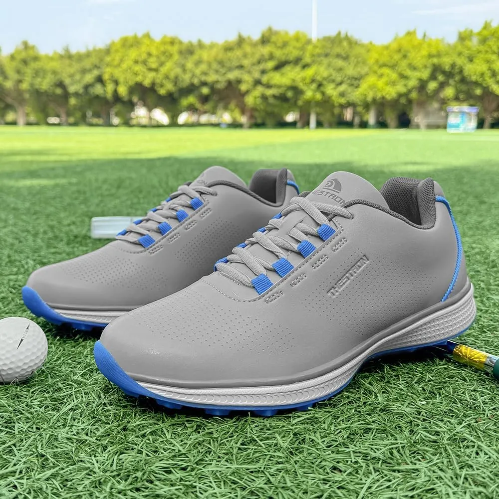 THESTRON Professional Men's Golf Shoes Lighweight Comfortable Spikeless Golf Sport Training Sneakers for Men