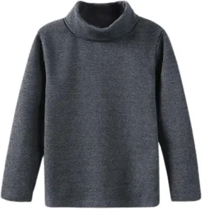 Toddler Baby Girl Basic Solid Turtleneck T Shirt Top Long Sleeve Soft Cotton Clothes for Baby Girl