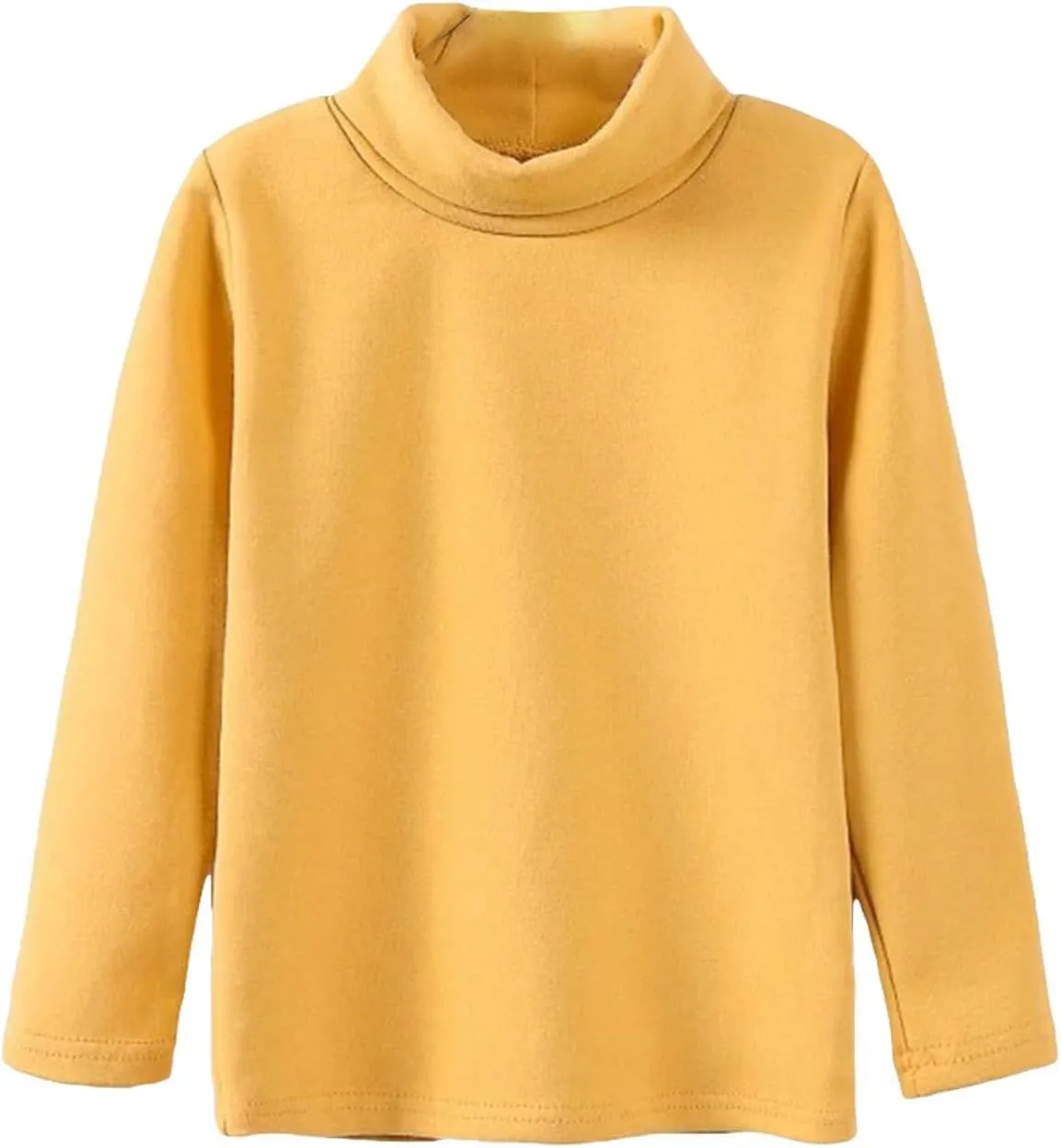 Toddler Baby Girl Basic Solid Turtleneck T Shirt Top Long Sleeve Soft Cotton Clothes for Baby Girl