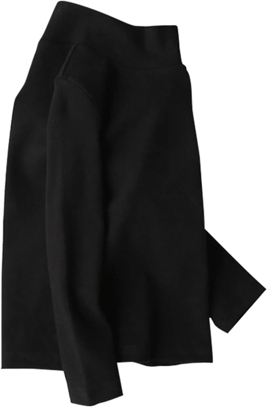 Toddler Baby Girl Long Sleeve T Shirt Kids Basic Solid Turtleneck Tee Top Cotton Clothes 16T