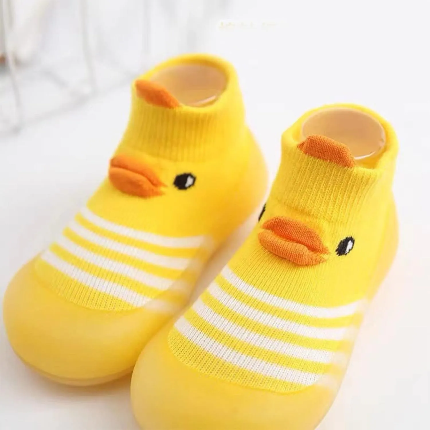 Toddler Baby Sock Shoes Duck Cute Breathable Soft Rubber Sole Shoes Wide Indoor Outdoor Baby Floor Socks