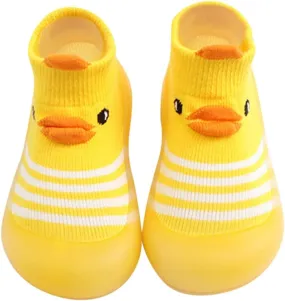 Toddler Baby Sock Shoes Duck Cute Breathable Soft Rubber Sole Shoes Wide Indoor Outdoor Baby Floor Socks