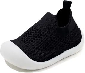 Toddler Boy Girl Mesh Sneakers Baby Knitted Walking Shoes Infant Soft Sole Trainerslittle Kid Breathable Outdoor Shoes