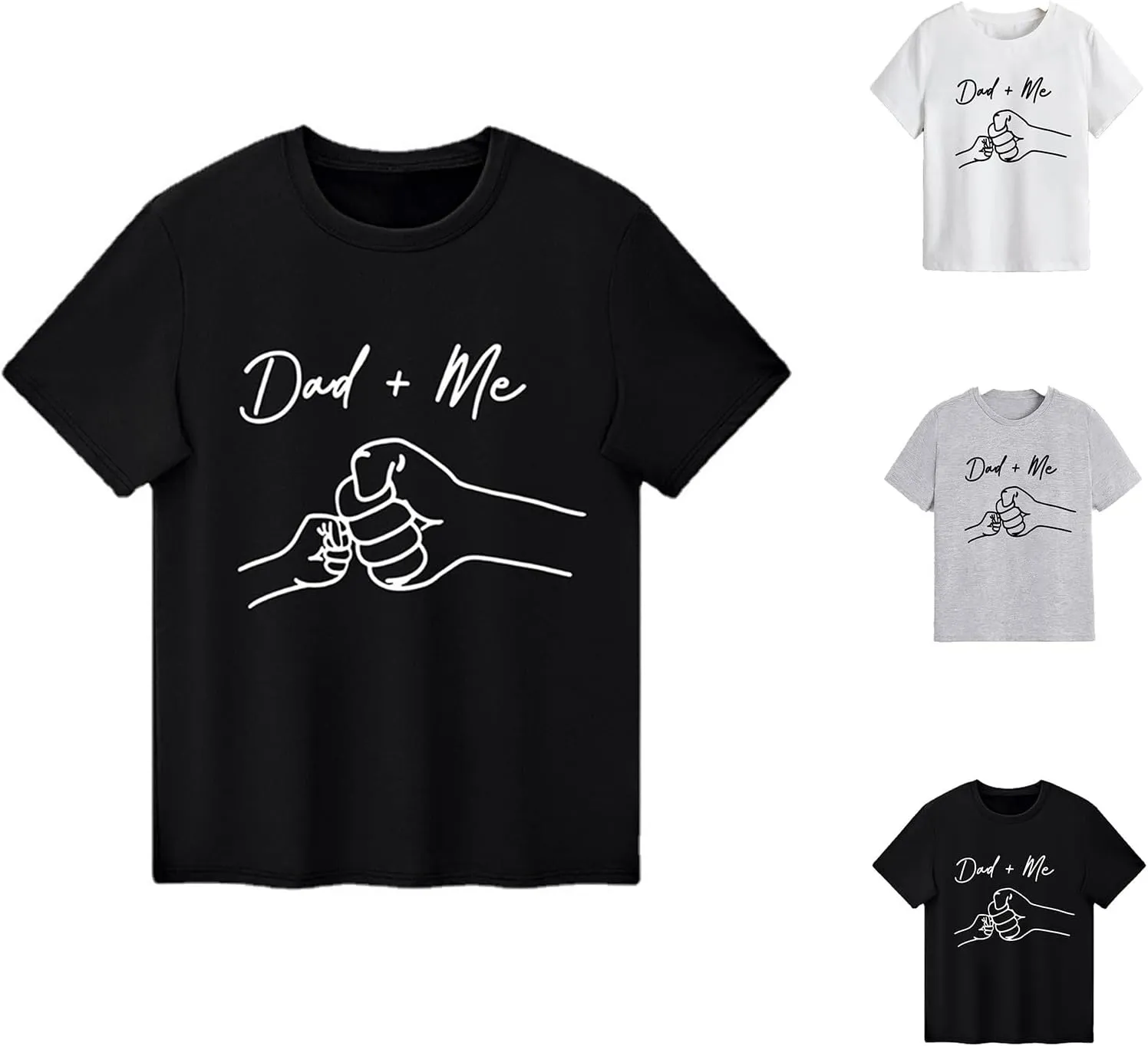 Toddler Boys Girls Short Sleeve Shirts Childrens Funny Father's T Shirt Tops for Kids Casual Crewneck Tee Clothes