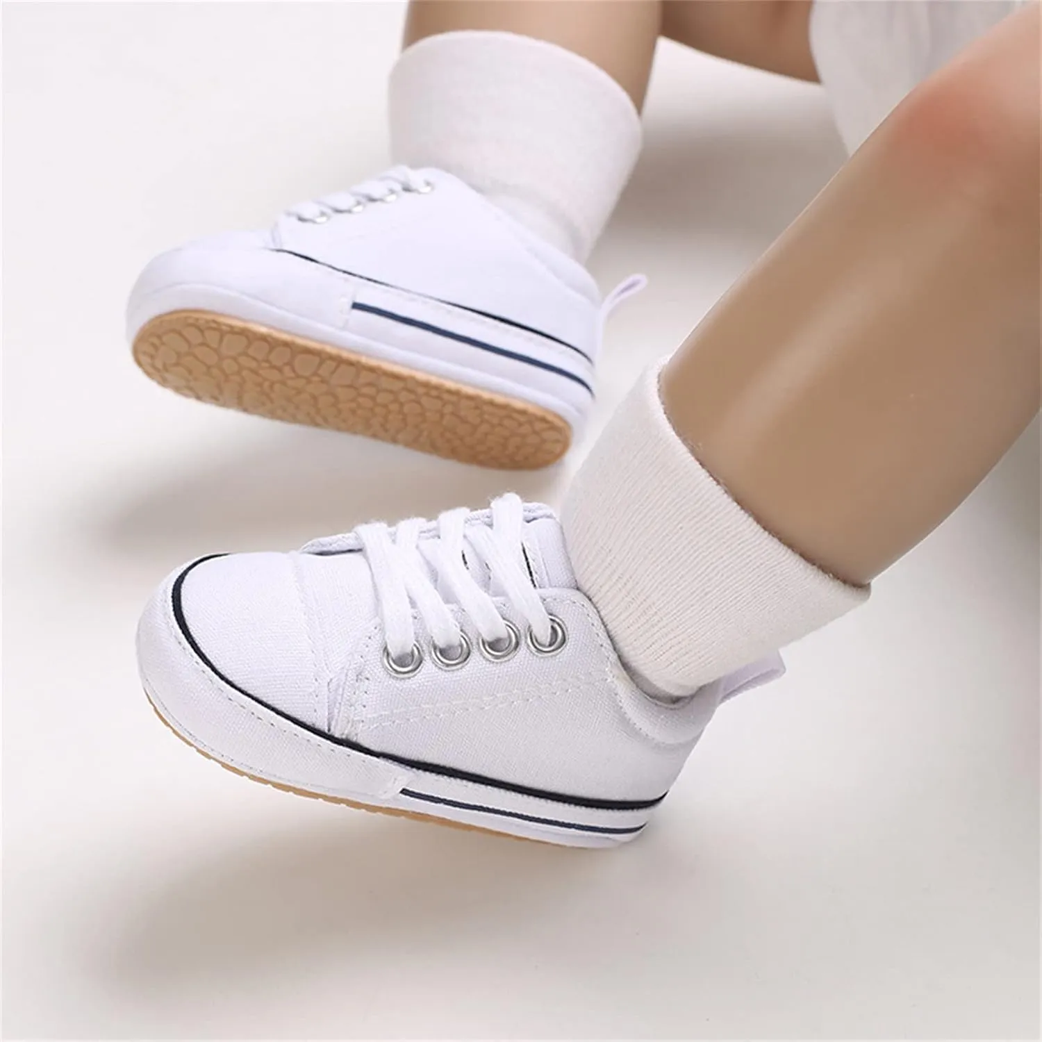 Toddler Boys Girls Sneakers Low Top Adjustable Strap Canvas Shoes for Kids Flat Shoes Spring Summer Shoes