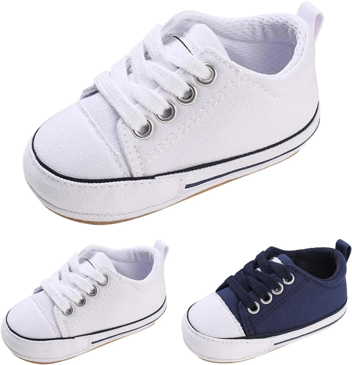 Toddler Boys Girls Sneakers Low Top Adjustable Strap Canvas Shoes for Kids Flat Shoes Spring Summer Shoes
