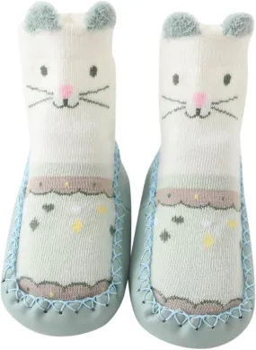 Toddler Fall Flat Bottom Walking Shoes Boys Girls Winter Warm Floor Socks Shoes Non Slip Shoes for Toddlers