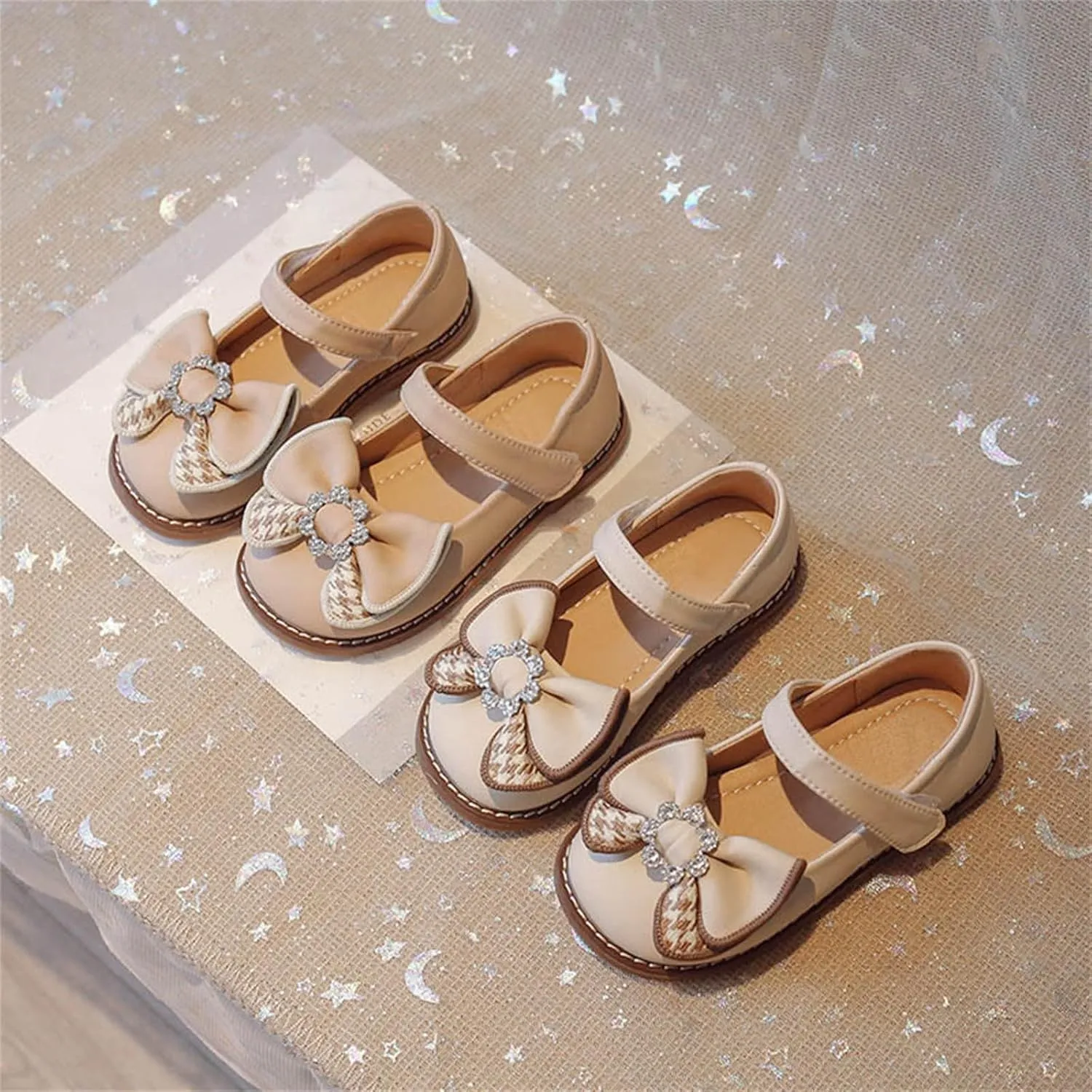 Toddler Flower Girl Bowknot Mary Jane Dress Shoes Cute School 𝗨niform Platform Kids Little Girls Slippers Size 9