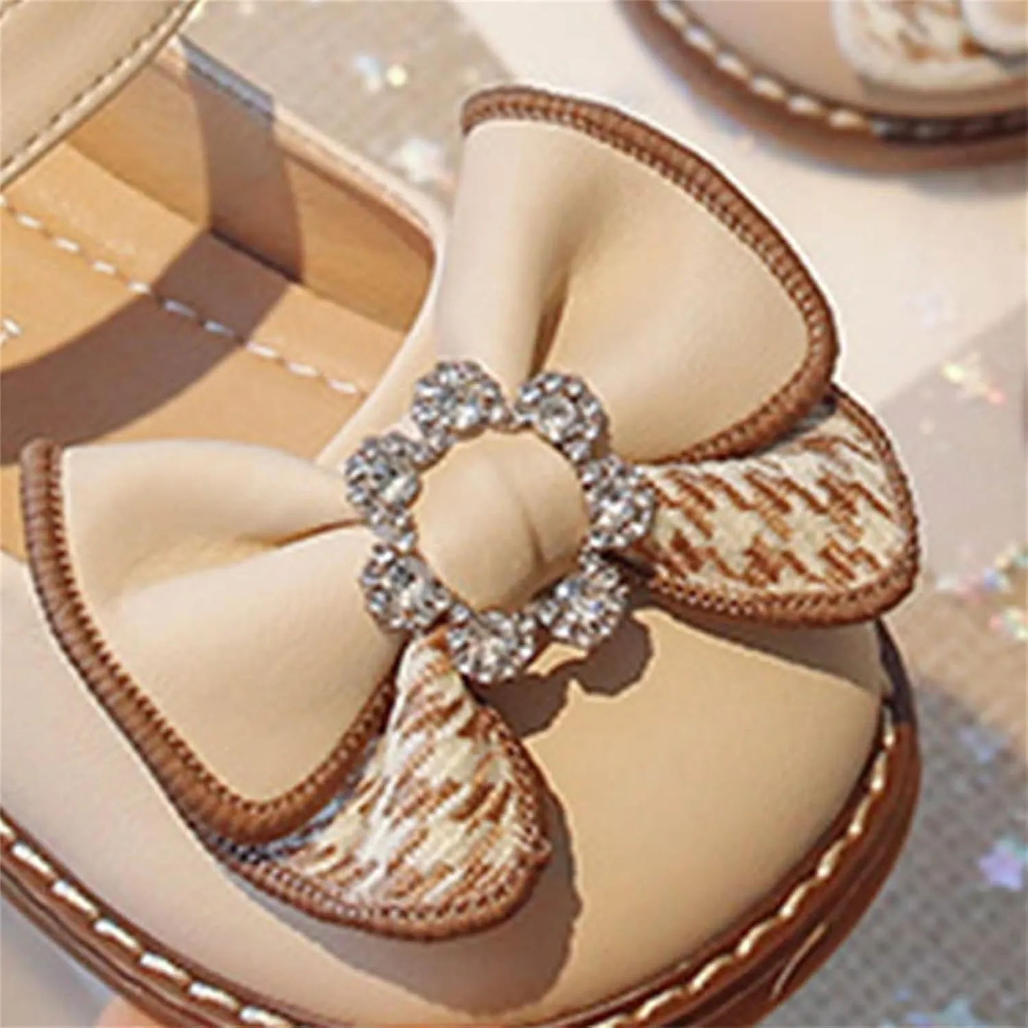 Toddler Flower Girl Bowknot Mary Jane Dress Shoes Cute School 𝗨niform Platform Kids Little Girls Slippers Size 9