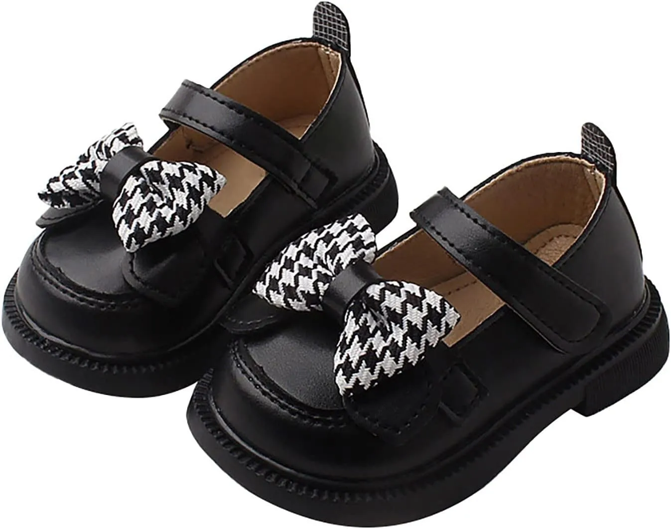 Toddler Girl School Uniform Shoes Baby Girls Mary Jane Shoes Soft Bottom Bow Tie Shoes for Girl Flat Kid Shoes