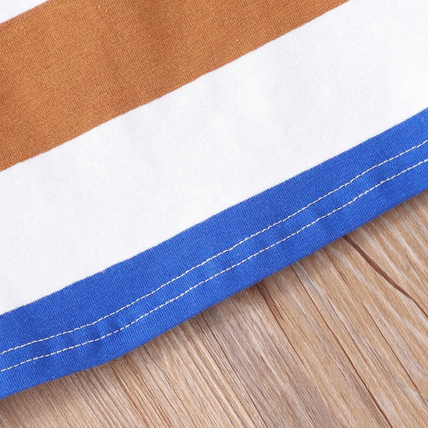 Toddler Girls Boys Stripe Printed T-Shirt Short Sleeve Color Block T Shirt Crewneck Kids Tee Tops Summer Undershirts