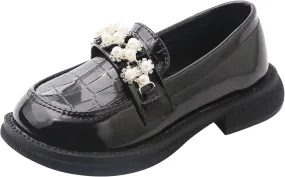 Toddler Girl's Comfort Dress Shoes Loafer Shoes School Dress Shoes Mary Jane Shoes Thick Sole Slip On Casual Shoes