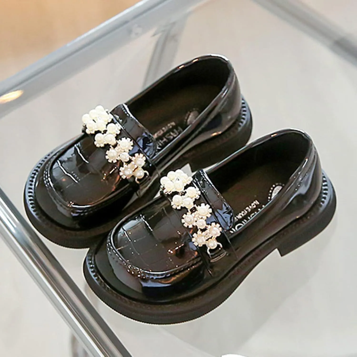 Toddler Girl's Comfort Dress Shoes Loafer Shoes School Dress Shoes Mary Jane Shoes Thick Sole Slip On Casual Shoes