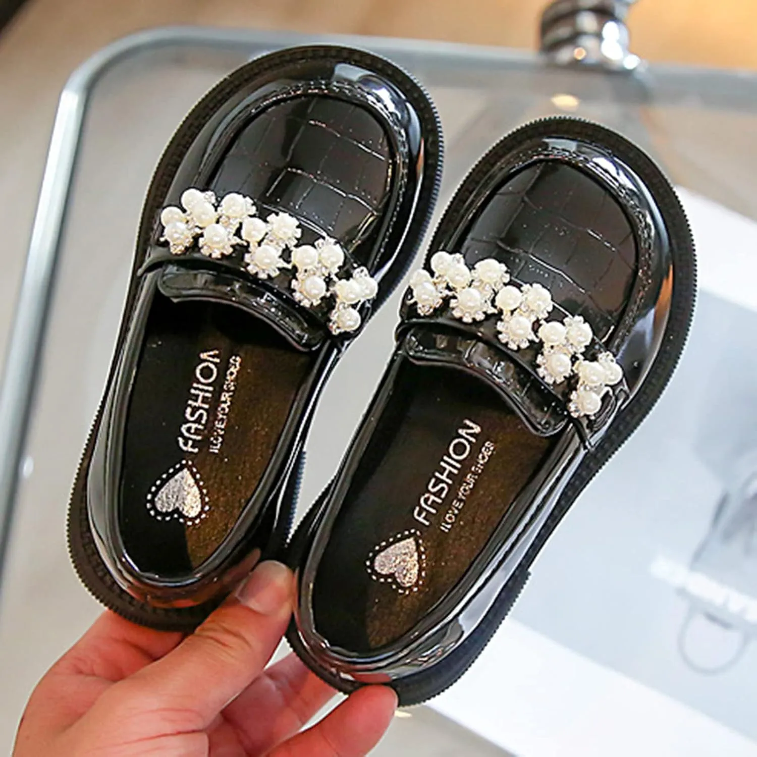 Toddler Girl's Comfort Dress Shoes Loafer Shoes School Dress Shoes Mary Jane Shoes Thick Sole Slip On Casual Shoes