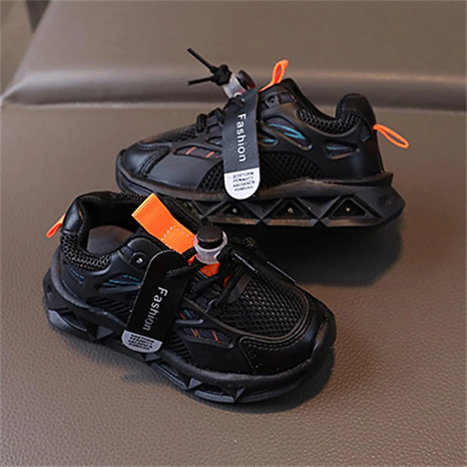 Toddler Infant Boys Girls Light Up Solid Color Platform Sneakers Baby Kids Breathable Mesh Sport Outdoor Casual Shoes