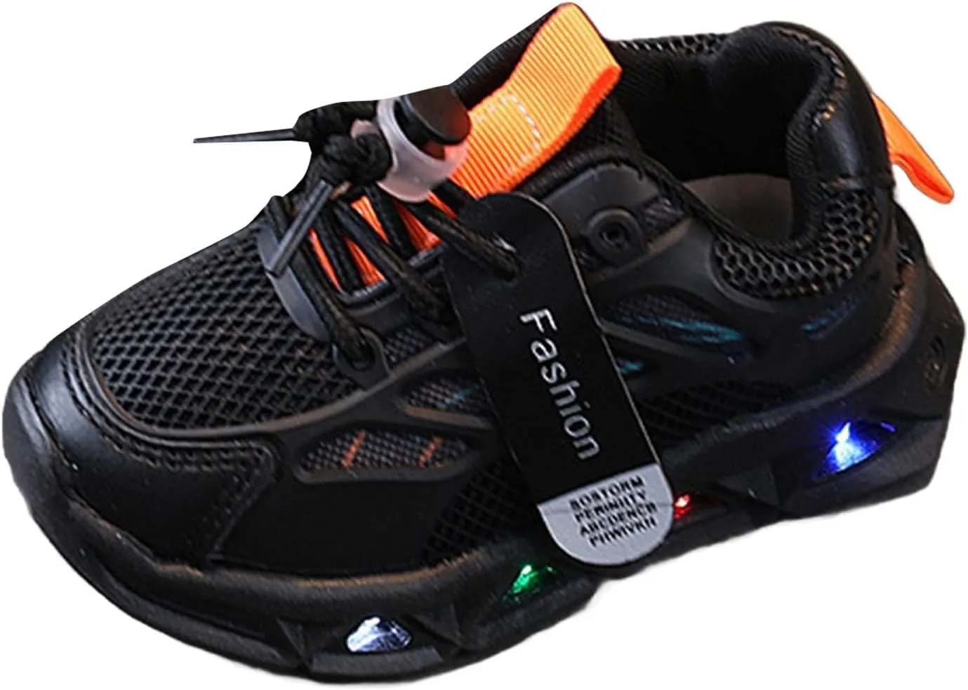 Toddler Infant Boys Girls Light Up Solid Color Platform Sneakers Baby Kids Breathable Mesh Sport Outdoor Casual Shoes