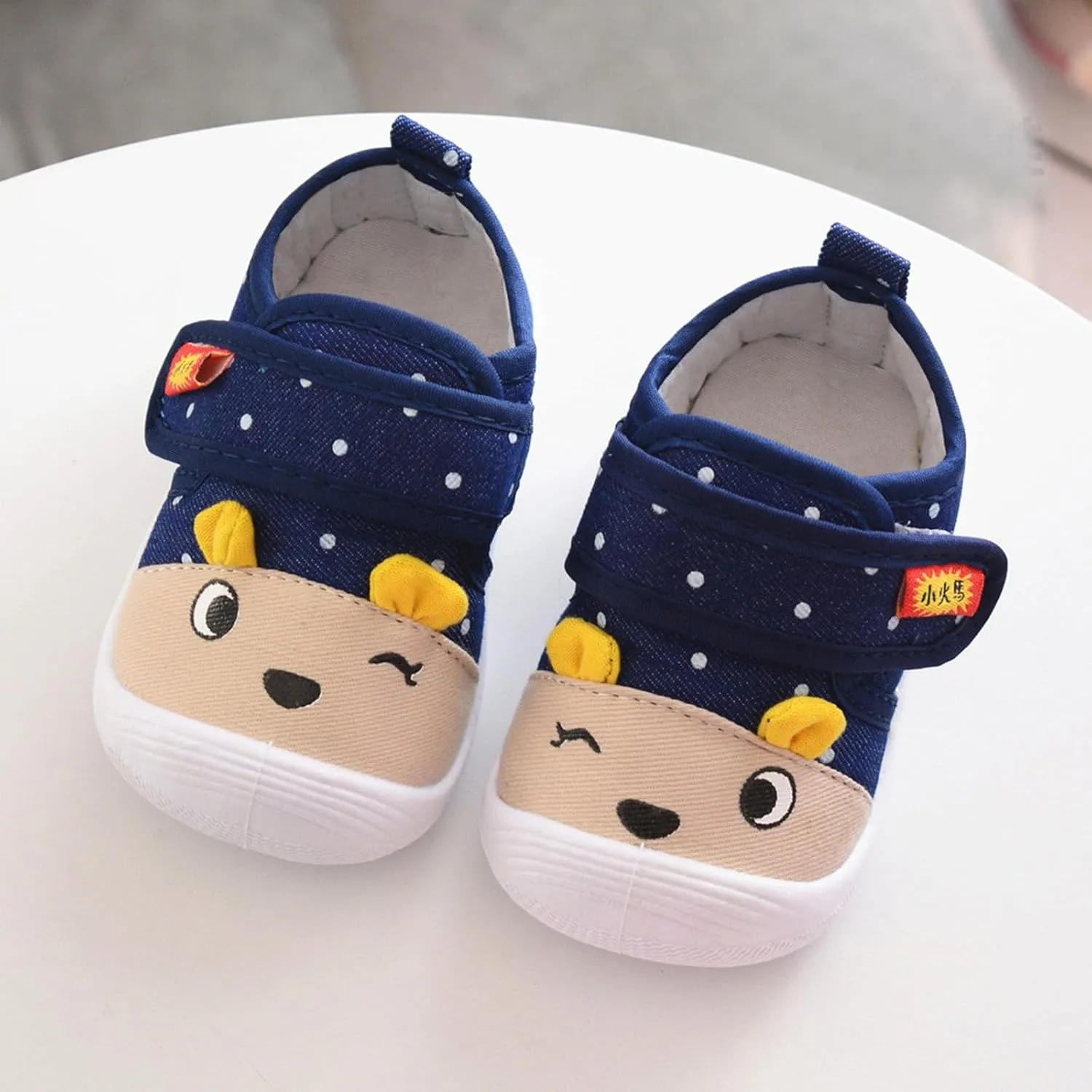 Toddler Squeaky Shoes Baby Boy Girl First-Walking Sneakers Infant Soft Sole Little Kid Trainers