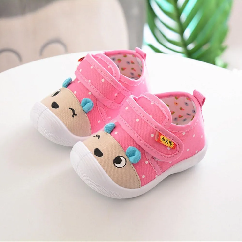 Toddler Squeaky Shoes Baby Boy Girl First-Walking Sneakers Infant Soft Sole Little Kid Trainers