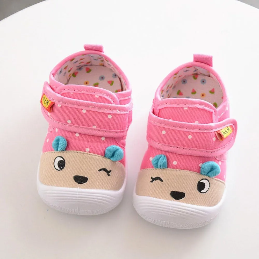 Toddler Squeaky Shoes Baby Boy Girl First-Walking Sneakers Infant Soft Sole Little Kid Trainers