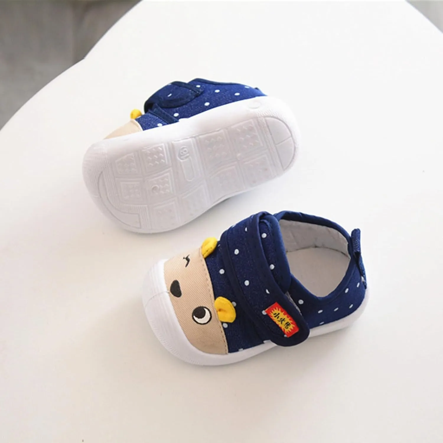 Toddler Squeaky Shoes Baby Boy Girl First-Walking Sneakers Infant Soft Sole Little Kid Trainers
