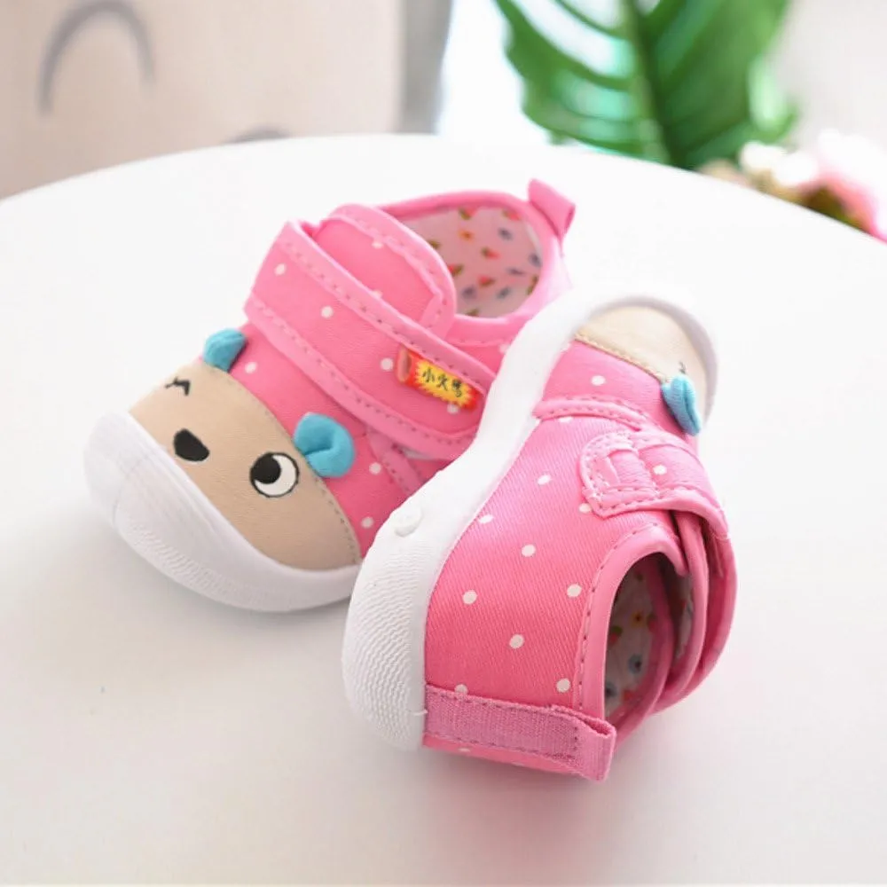 Toddler Squeaky Shoes Baby Boy Girl First-Walking Sneakers Infant Soft Sole Little Kid Trainers