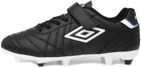 Umbro Childrens/Kids Speciali Liga Firm Leather Soccer Cleats (13 Little Kid) (Black/White)